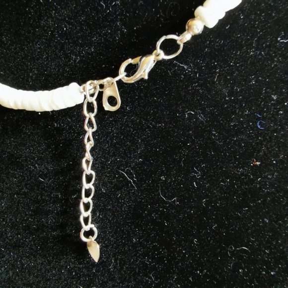 Puka Shell and Plumeria Flower Necklace - Picture 10 of 15